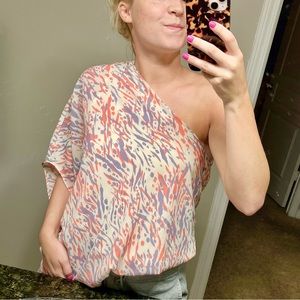 Tyche One Shoulder Flowy Top